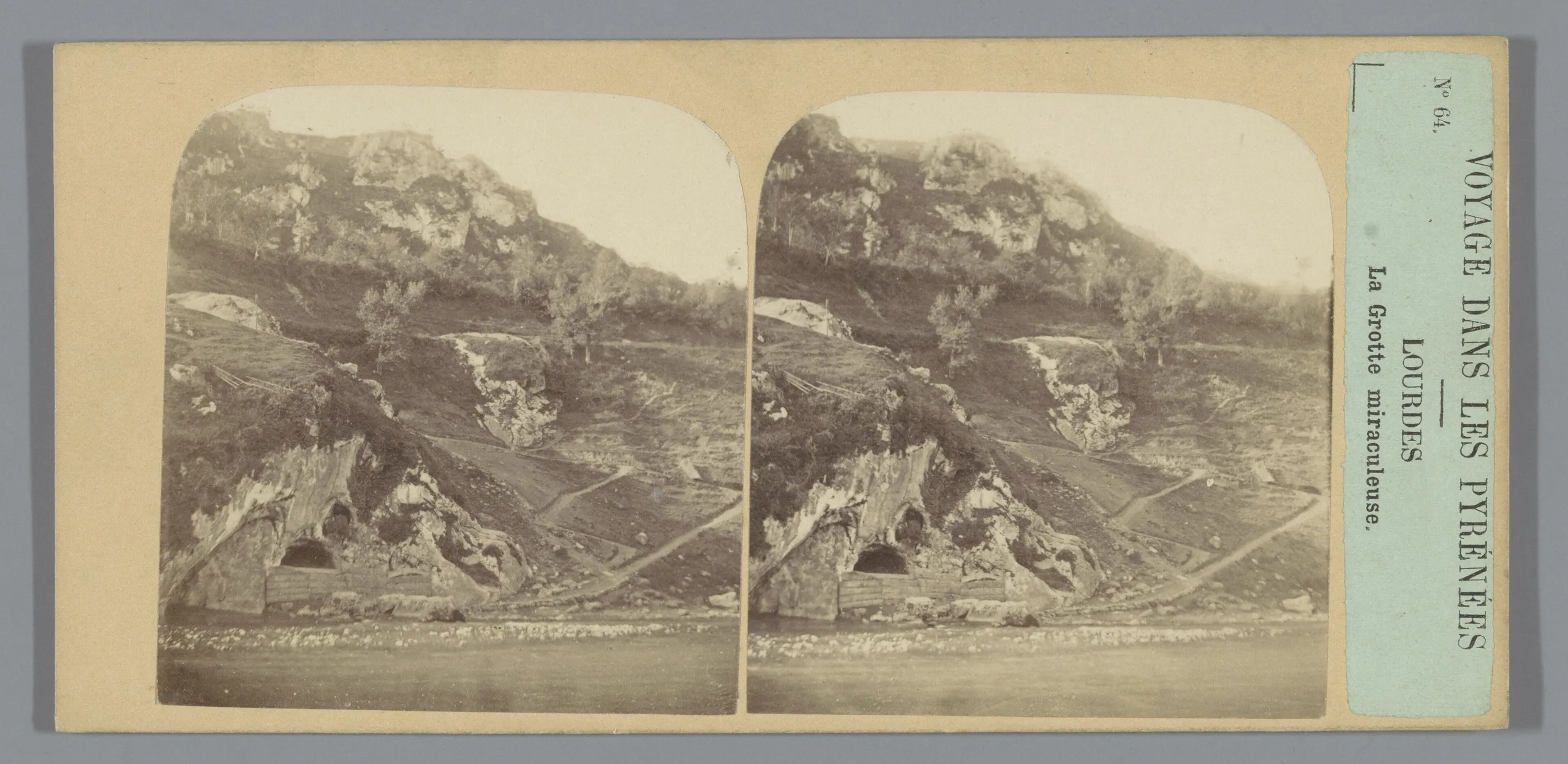Anonymous photographer, 露德的馬撒比耶山洞（《庇里牛斯山之旅》系列）