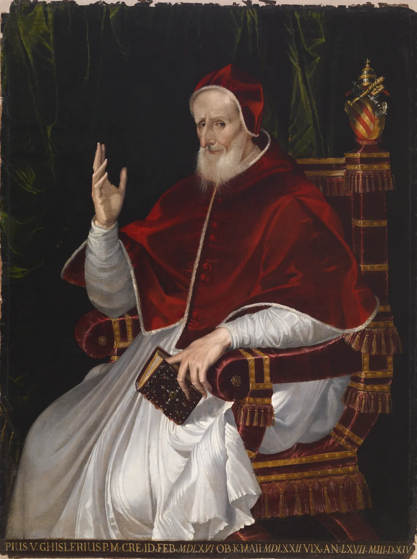 Bartolomeo Passarotti and workshop, صورة البابا بيوس الخامس